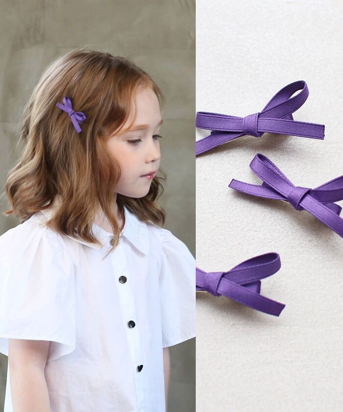 BACKYARD FAMILY「ヘアクリップ キッズ 3個セット 通販 ヘア クリップ 68232302 ランランリボンヘアピン」|その他|