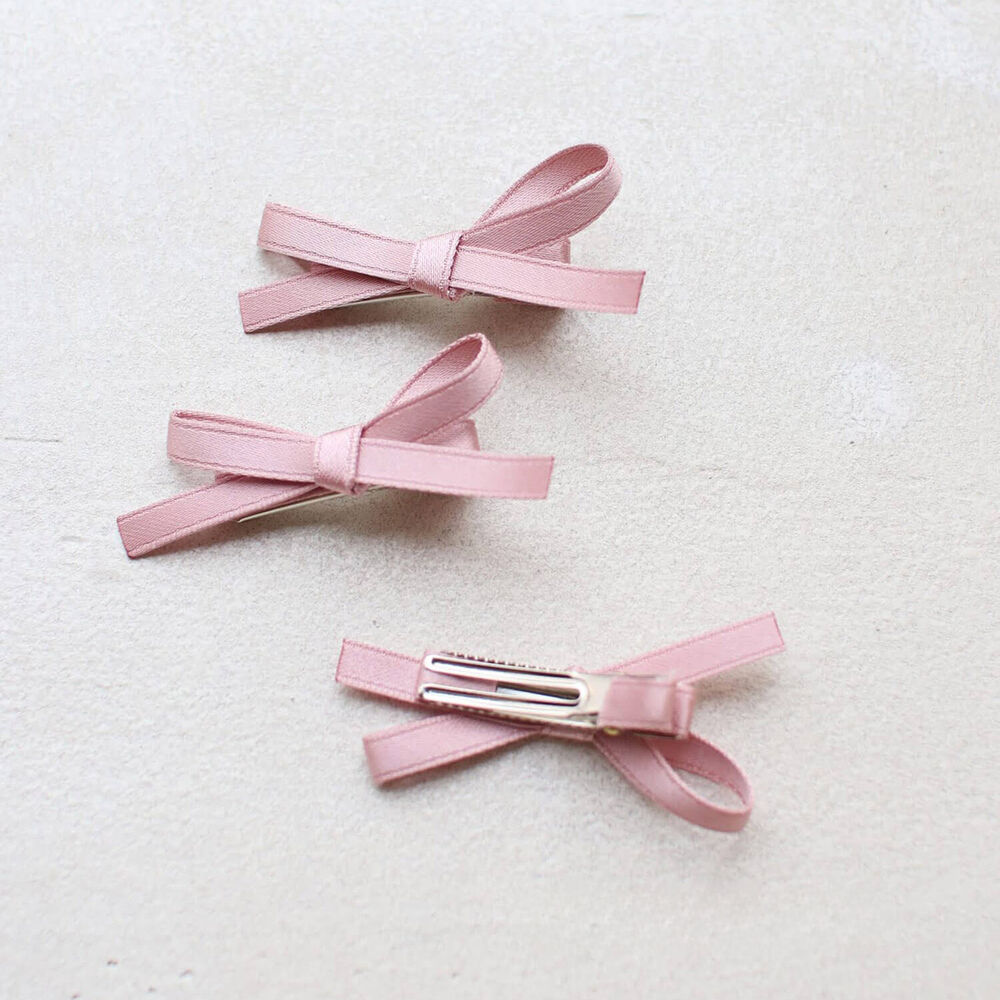 BACKYARD FAMILY「ヘアクリップ キッズ 3個セット 通販 ヘア クリップ 68232302 ランランリボンヘアピン」|その他|ピンク1