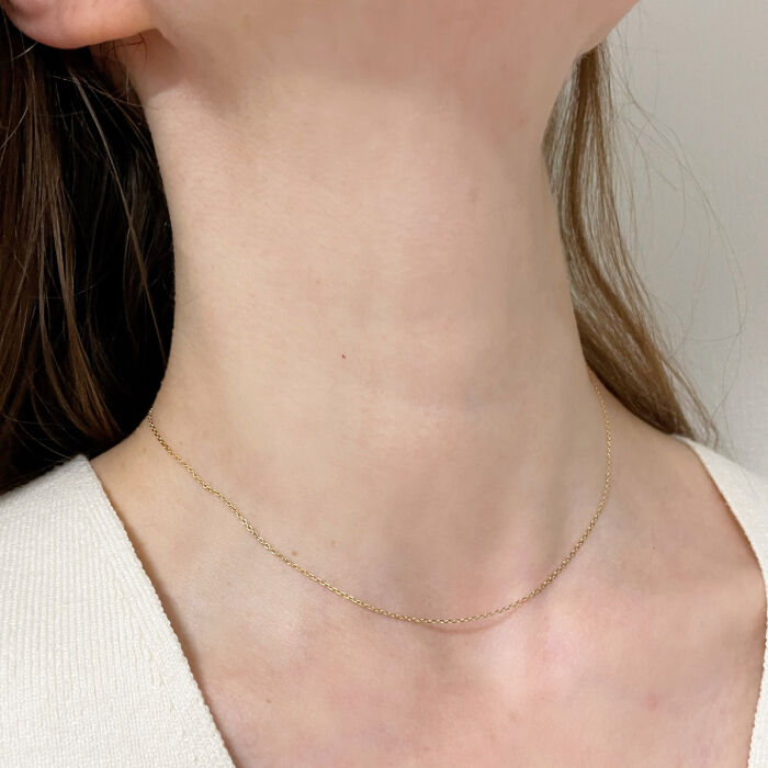 BACKYARD FAMILY「ネックレス 18金 K18 検定刻印 通販 国産 日本製 チェーン チェーンネックレス あずき」|その他|