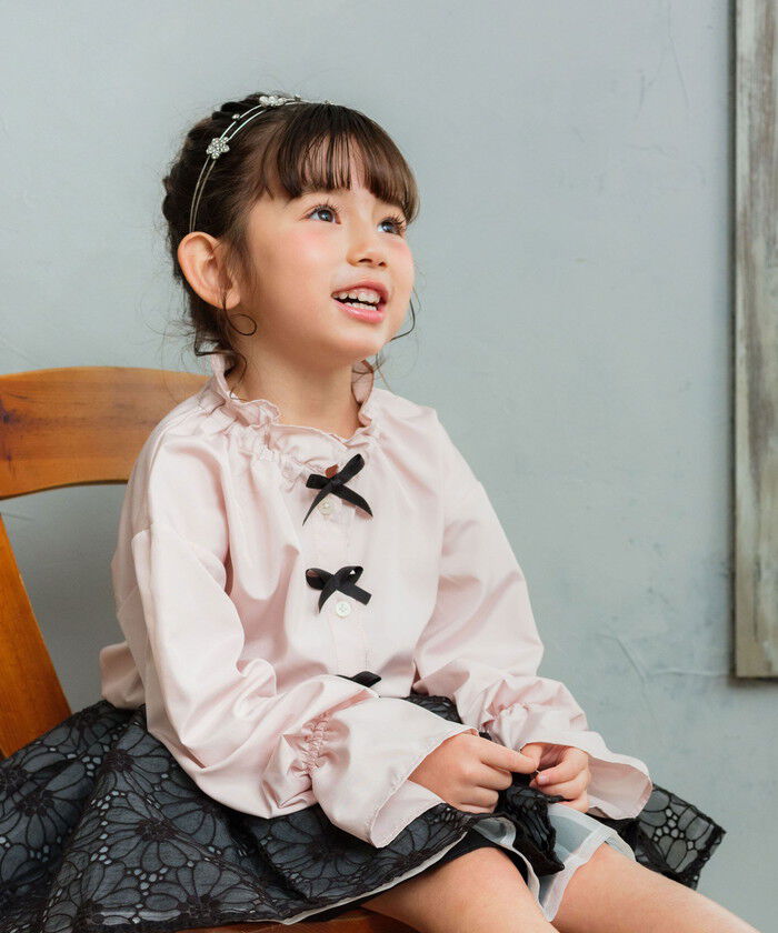 BACKYARD FAMILY「Rora ブラウス 通販 ローラ さくら キッズ 子供 女の子 子ども スタンドカラー フリル 襟」|その他|