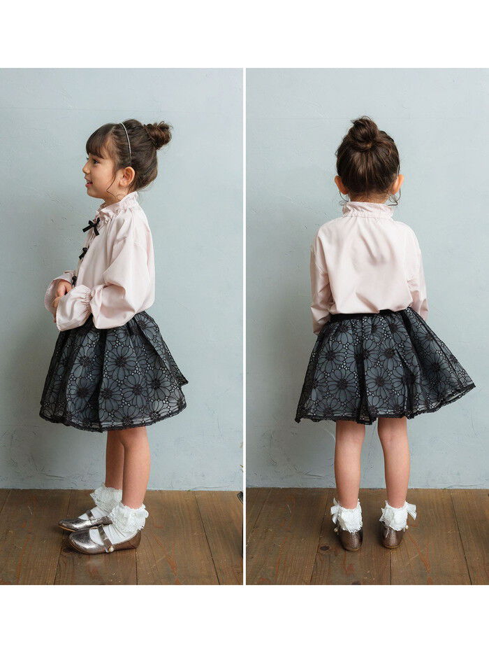 BACKYARD FAMILY「Rora ブラウス 通販 ローラ さくら キッズ 子供 女の子 子ども スタンドカラー フリル 襟」|その他|