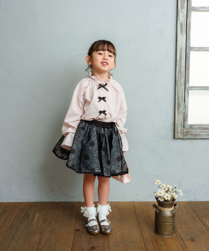 BACKYARD FAMILY「Rora ブラウス 通販 ローラ さくら キッズ 子供 女の子 子ども スタンドカラー フリル 襟」|その他|