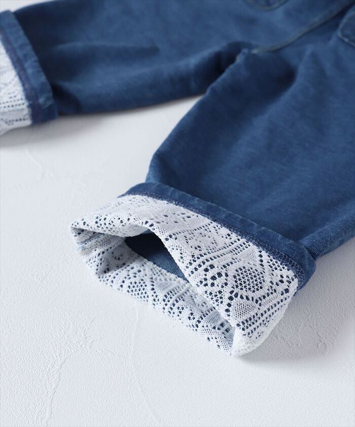 BACKYARD FAMILY「Rora デニムパンツ 通販 ローラ ラピス ジーンズ パンツ ロールアップデニム キッズ 女の子」|その他|