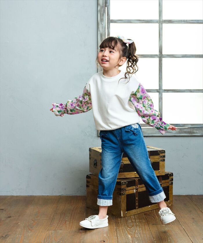 BACKYARD FAMILY「Rora トップス 通販 ローラ シャル トレーナー スウェットシャツ キッズ 子供 女の子 長袖」|その他|