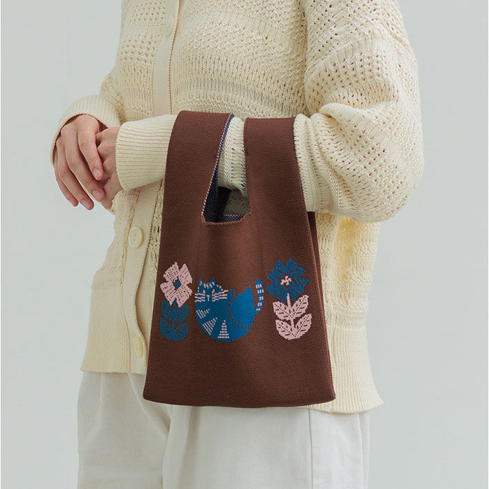BACKYARD FAMILY「ニットバッグ ミニトート 通販 トートバッグ 小さめ サブバッグ ミニ ニット バッグ」|トートバッグ|