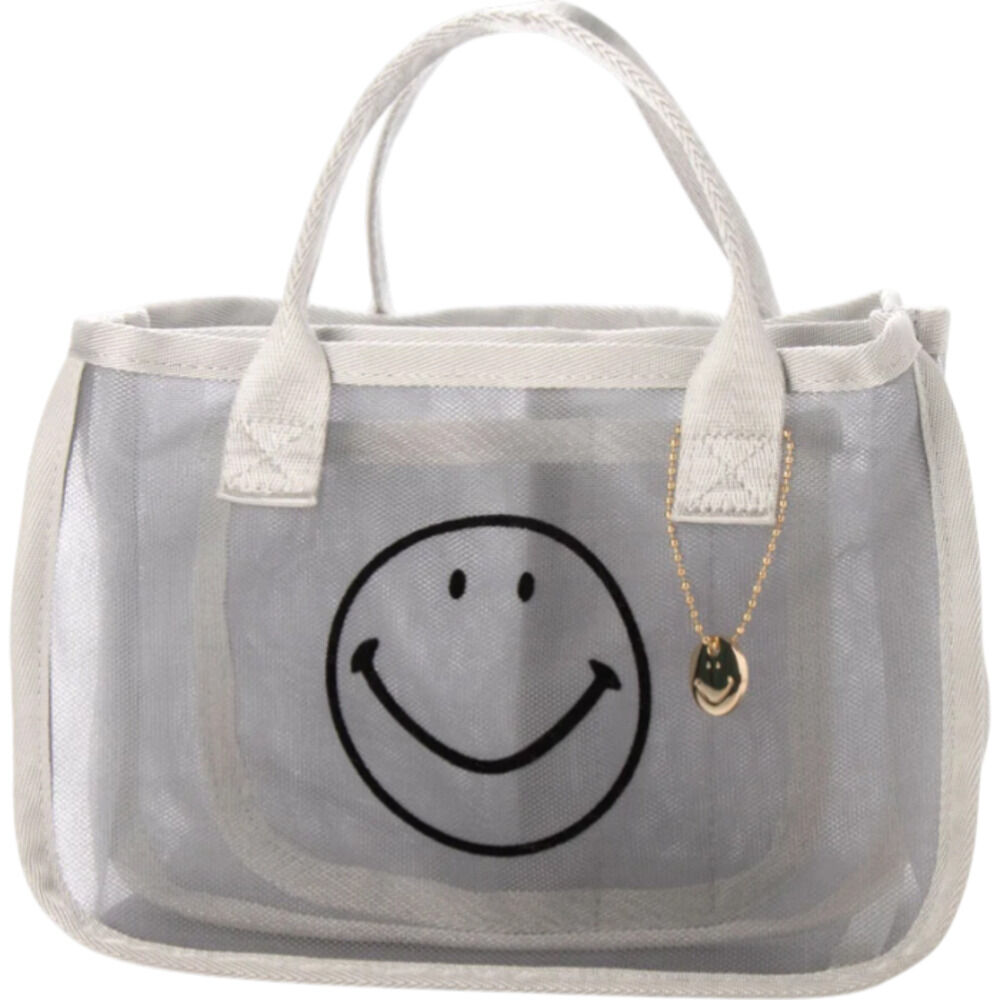 cache cache「カシュカシュ cachecache バッグ 01-00-68310 通販 スマイルモチーフ」|その他|グレー1