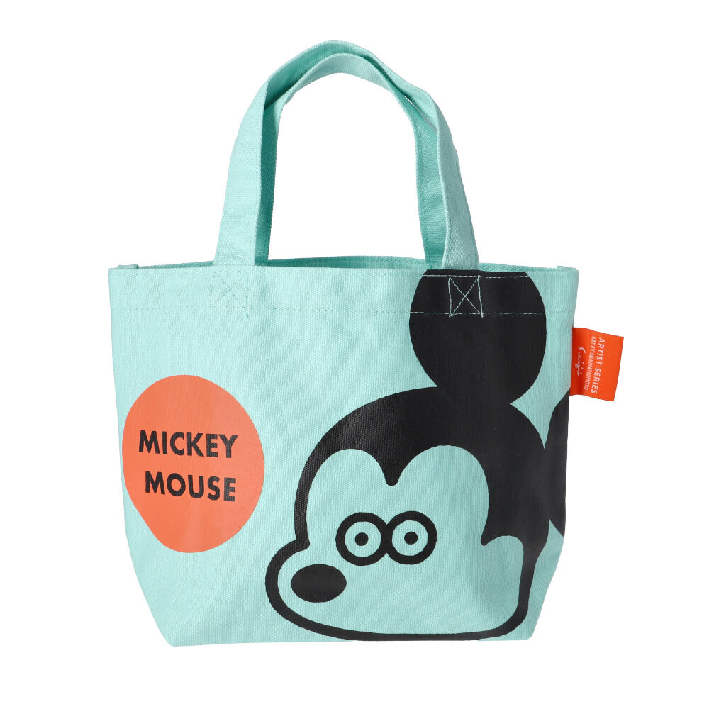 BACKYARD FAMILY「ミニトートバッグ キャラクター 通販 カラーマチ付きバッグ トートバッグ ランチトートバッグ」|トートバッグ|ブルー3