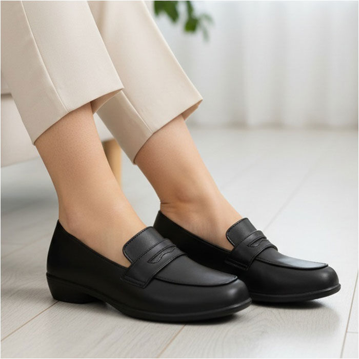 BACKYARD FAMILY「レディース 靴 フォーマル 通販 パンジー ローファー くつ クツ シューズ 婦人靴 オフィス」|パンプス|