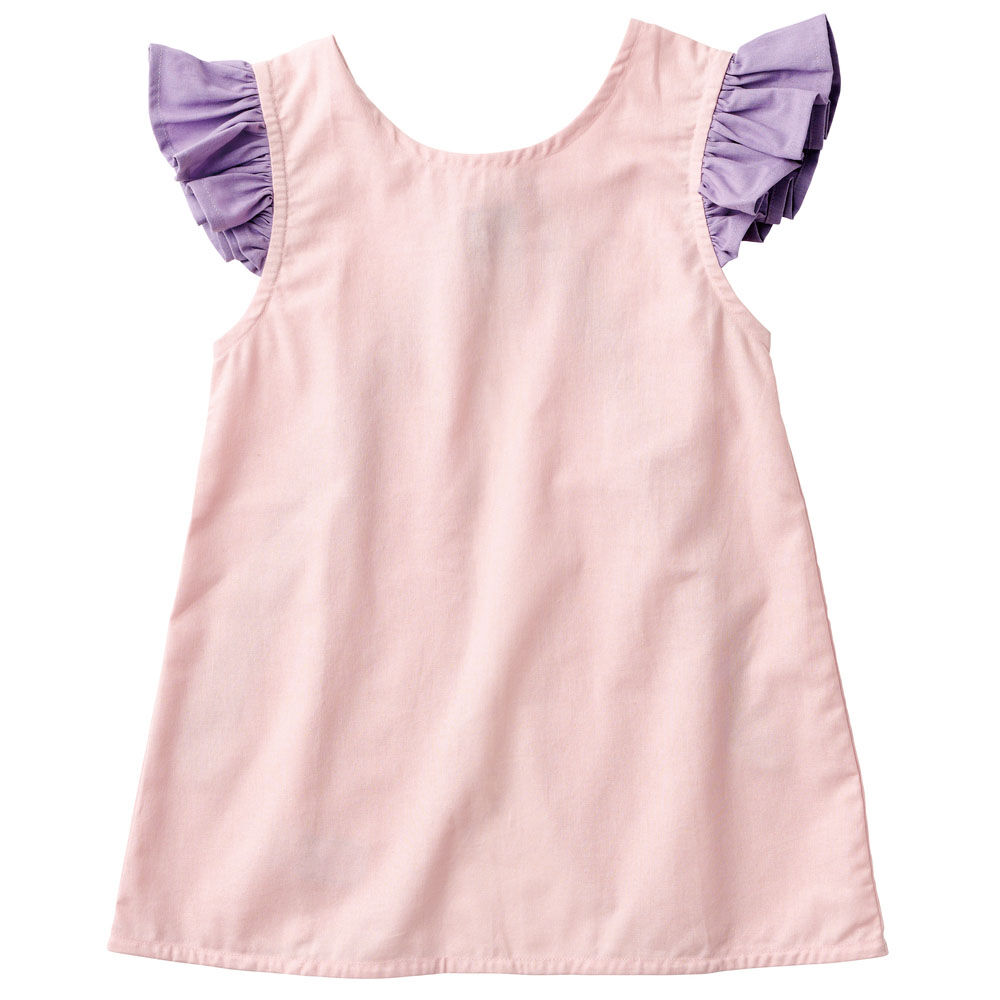 BACKYARD FAMILY「キッズエプロン 女の子 通販 お手伝い エプロン 子どもエプロン かぶりタイプ おてつだいドレス」|その他|ピンク1