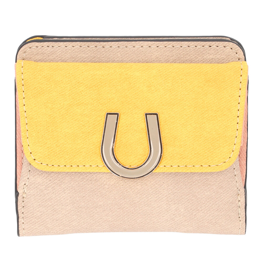 BACKYARD FAMILY「ラムモード 財布 通販 馬蹄モチーフ 二つ折り財布 レディース お財布 ミニ財布 サイフ」|その他|ブラウン1