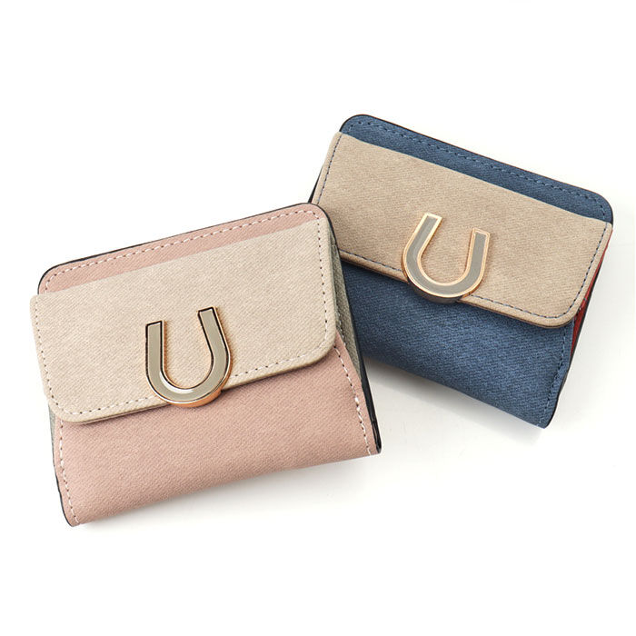 BACKYARD FAMILY「ラムモード 財布 通販 馬蹄モチーフ 二つ折り財布 レディース お財布 ミニ財布 サイフ」|その他|