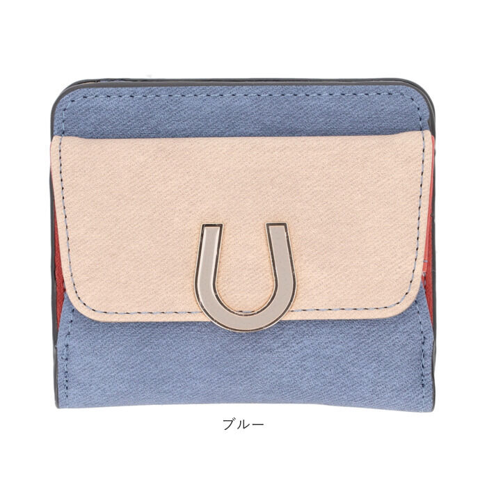 BACKYARD FAMILY「ラムモード 財布 通販 馬蹄モチーフ 二つ折り財布 レディース お財布 ミニ財布 サイフ」|その他|