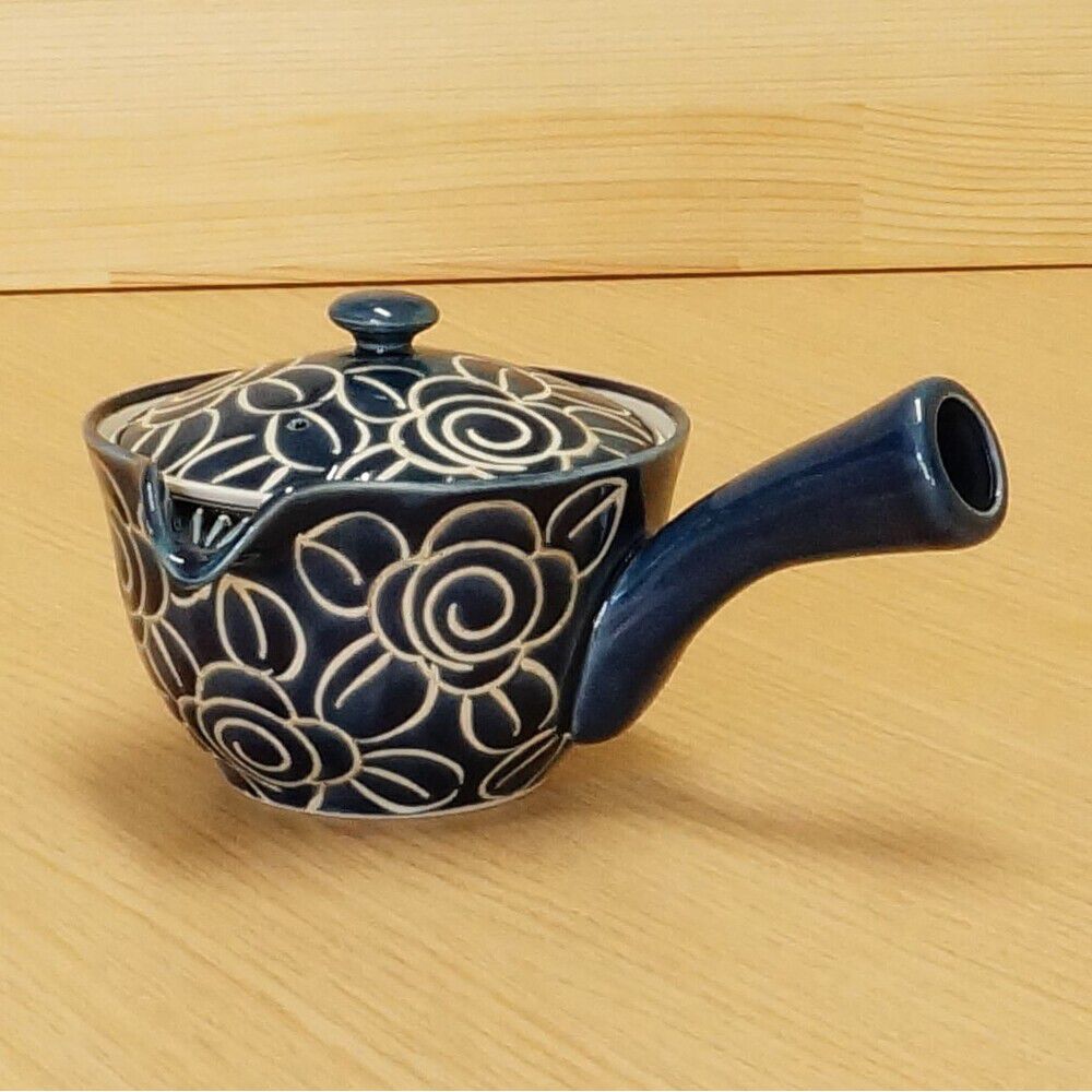 BACKYARD FAMILY「和み急須 M160 通販 日本製 国産 急須 きゅうす ティーポット 茶器 ポット 細かい網」|食器・キッチングッズ|ブルー1