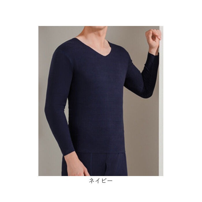 BACKYARD FAMILY「発熱インナー 長袖 メンズ 通販 インナーシャツ 下着シャツ あったかインナー 肌着 あったか」|インナー|