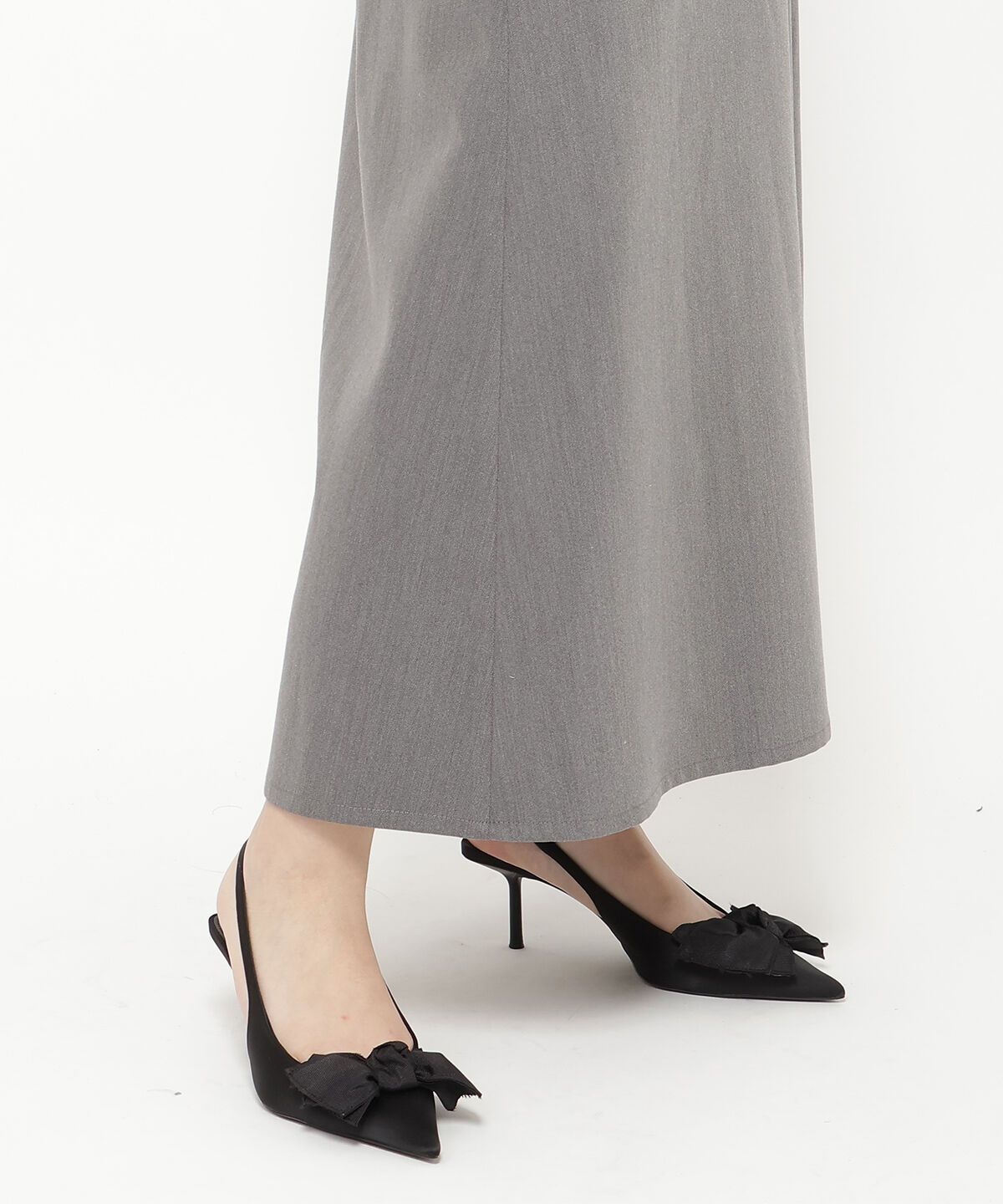 REDYAZEL「アシメソフトプリーツスカート」|フレア|