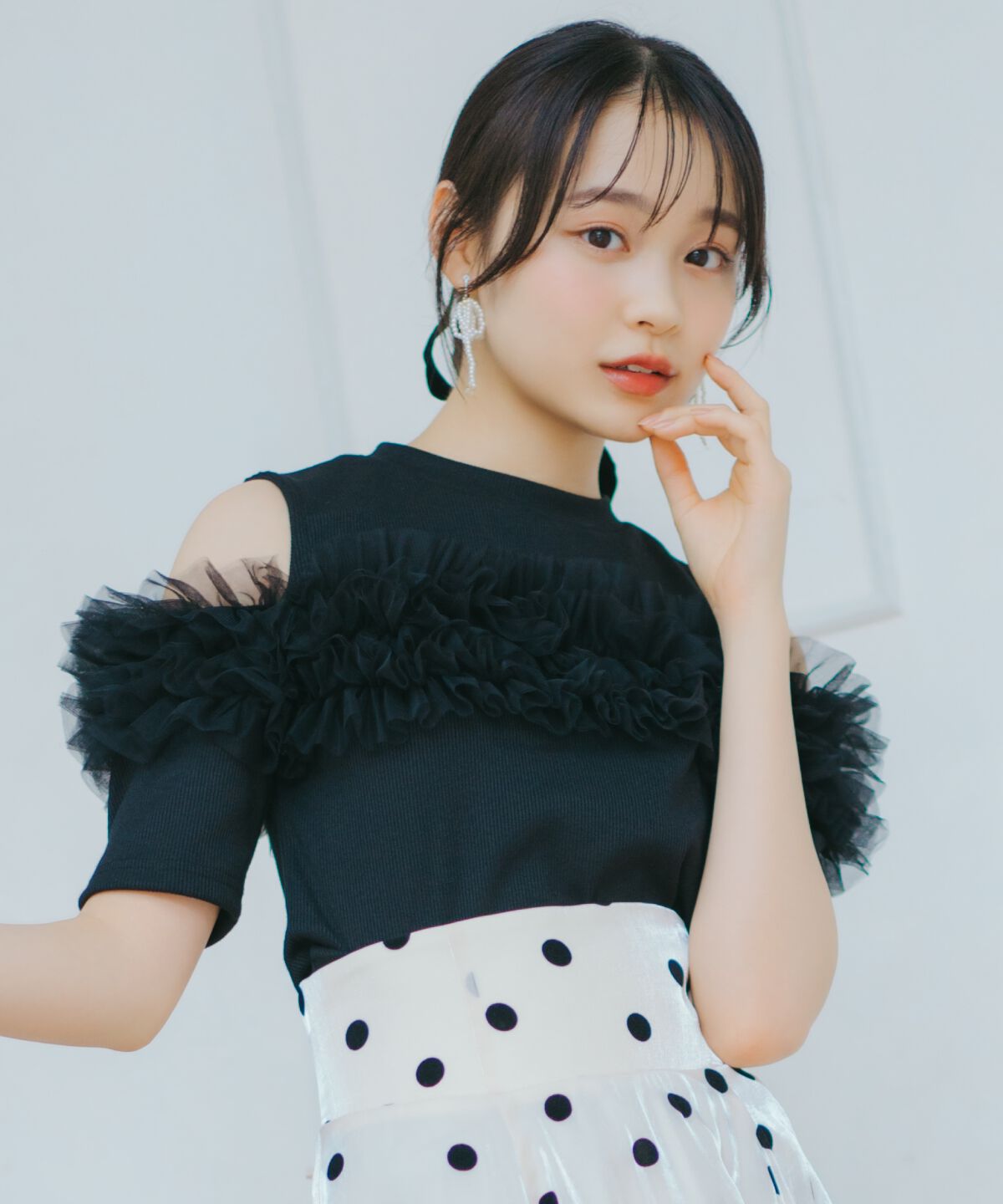 WILLSELECTION「チュールフリルテレコトップス」|Tシャツ・カットソー|