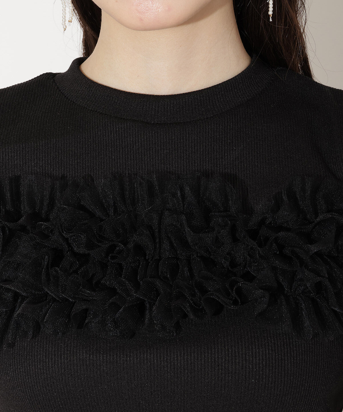 WILLSELECTION「チュールフリルテレコトップス」|Tシャツ・カットソー|