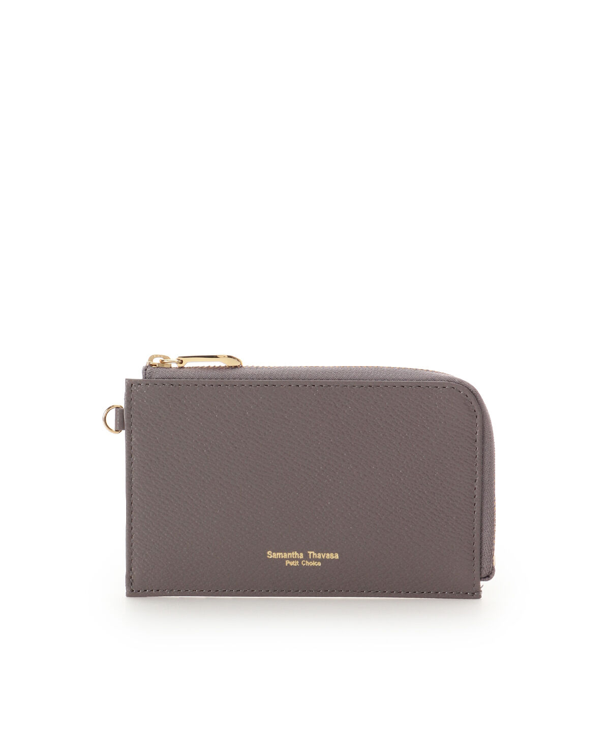 Samantha Thavasa Petit Choice「シンプル薄マチ マルチケース」|コインケース|グレージュ