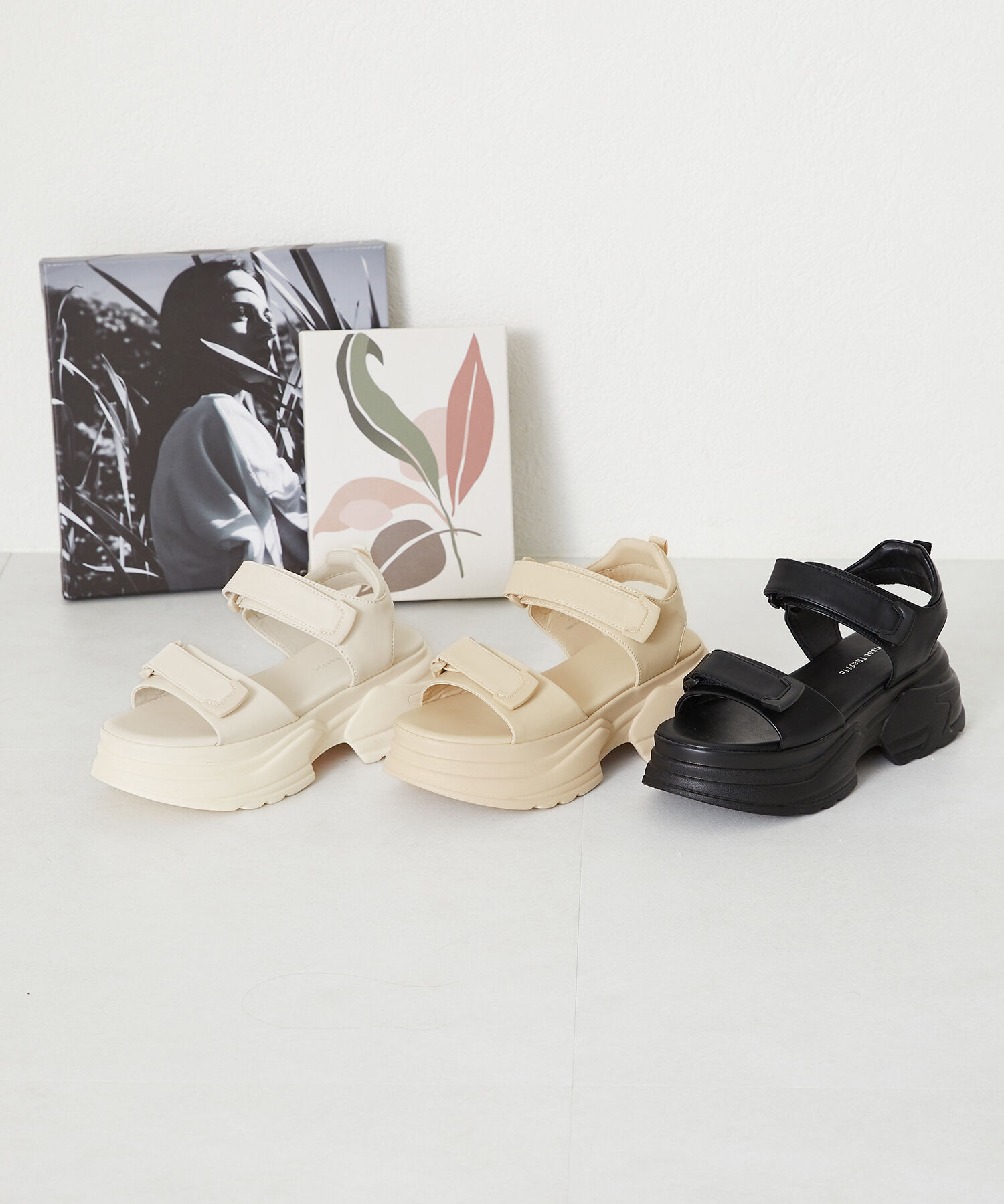 ORiental TRaffic「【アウトレット価格】厚底スニーカーソールサンダル/41205 サンダル 履きやすい スポサン 人気」|サンダル|