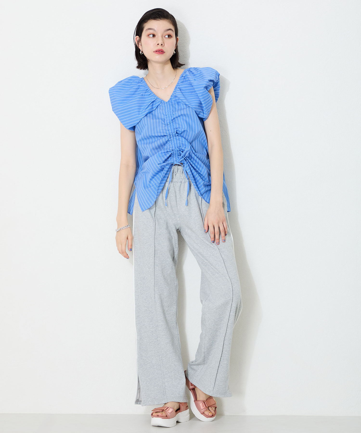 WA Oriental TRaffic「【追加】ダブルベルトスポーツサンダル/42207 スポサン 柔らかい 人気 軽い トレンド 厚底 再入荷」|サンダル|