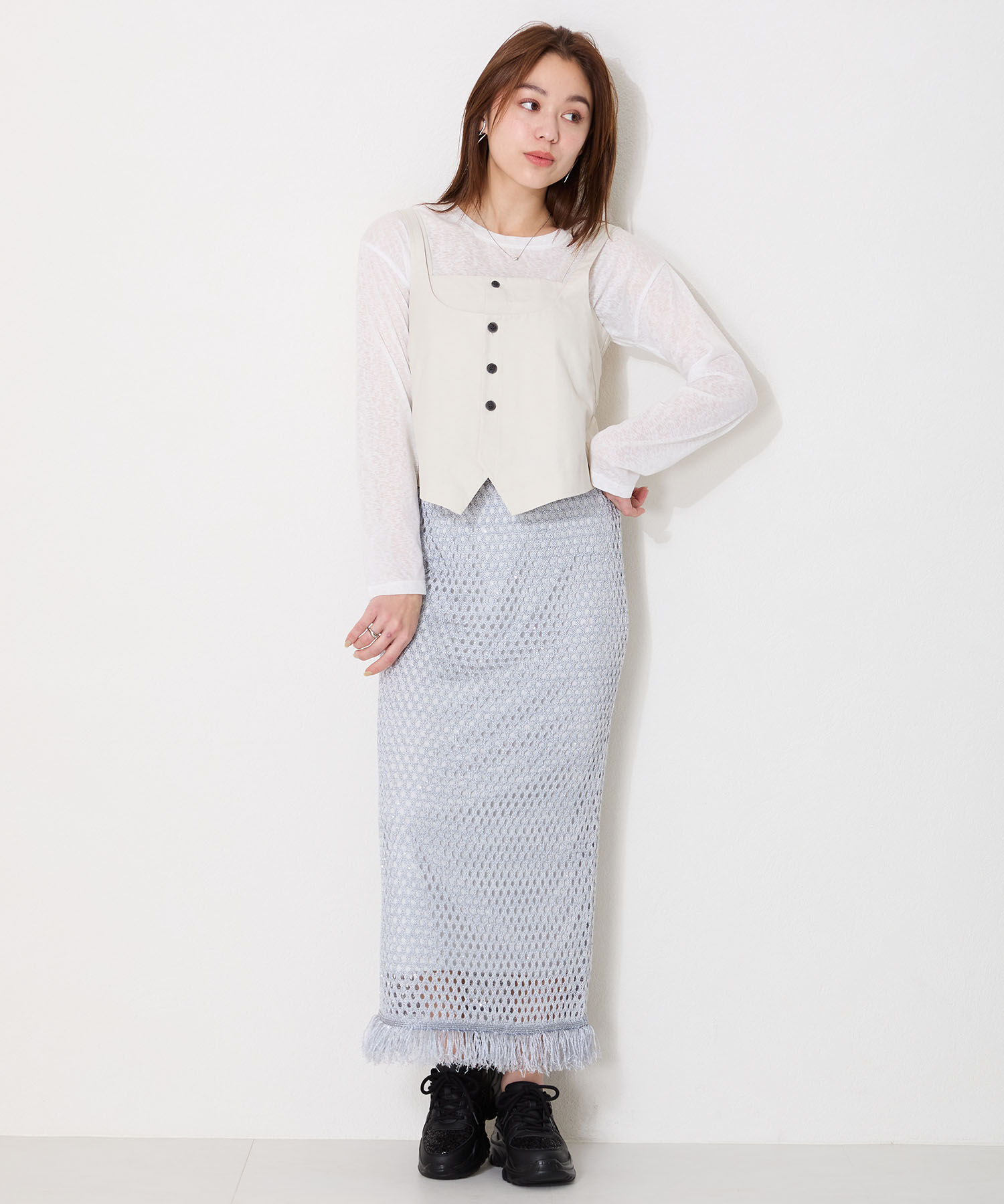 ORiental TRaffic「スパンコール 厚底 スニーカー /OT3752 クッション」|スニーカー|