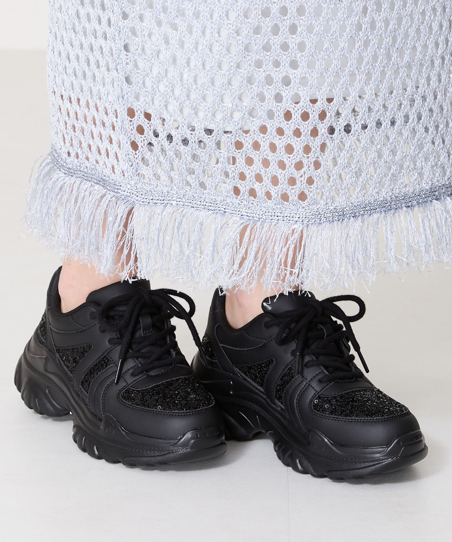 ORiental TRaffic「スパンコール 厚底 スニーカー /OT3752 クッション」|スニーカー|