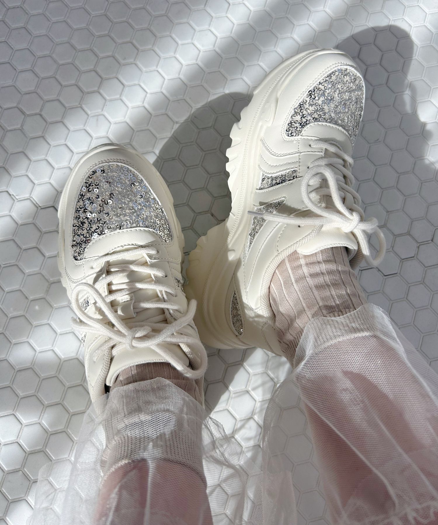 ORiental TRaffic「スパンコール 厚底 スニーカー /OT3752 クッション」|スニーカー|