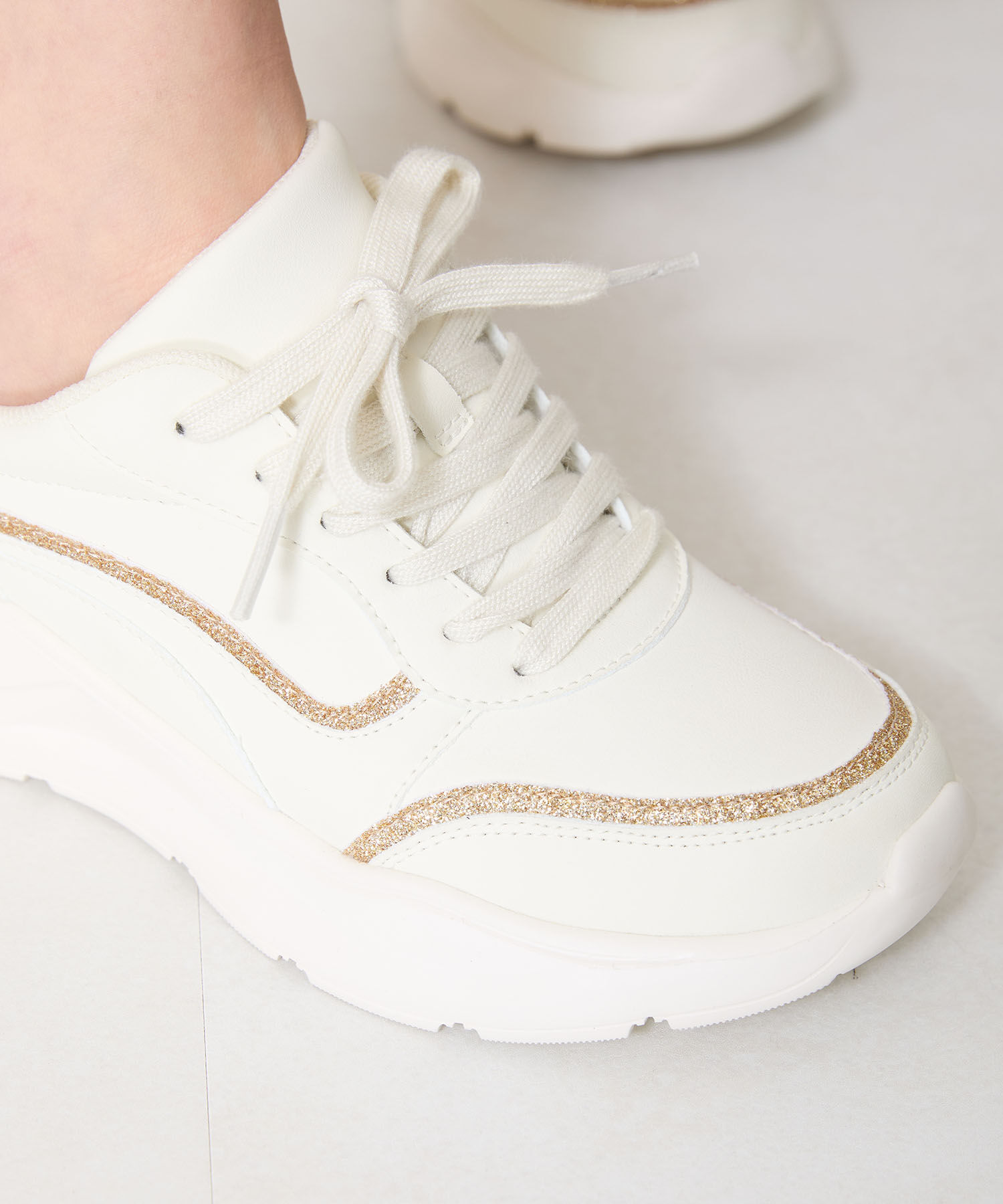 ORiental TRaffic「グリッターラインスニーカー/OT3762 スニーカー トレンド 人気 売れてる」|スニーカー|