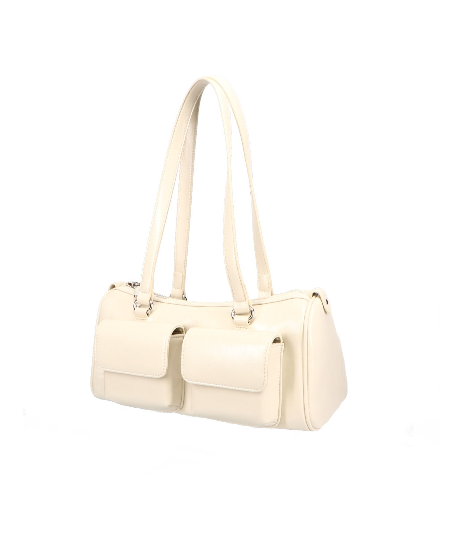 ORiental TRaffic「【トレンド】ダブルポケットボストンバッグ/BA-247 ショルダーバッグ」|ボストンバッグ|