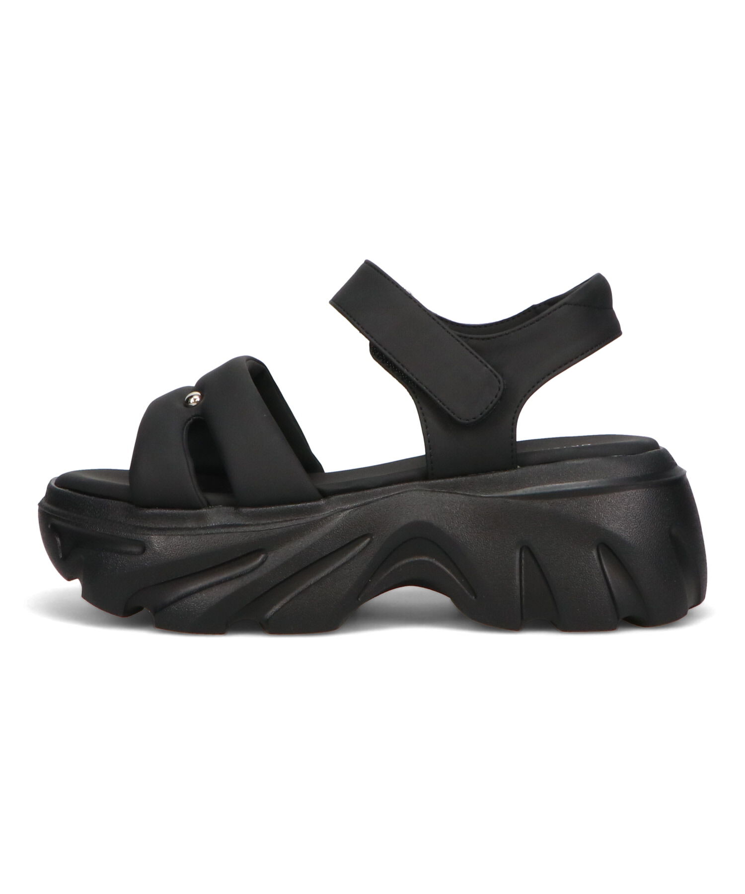 ORiental TRaffic「カットデザインパデット厚底サンダル/51206 サンダル 厚底 トレンド 人気 軽い」|サンダル|