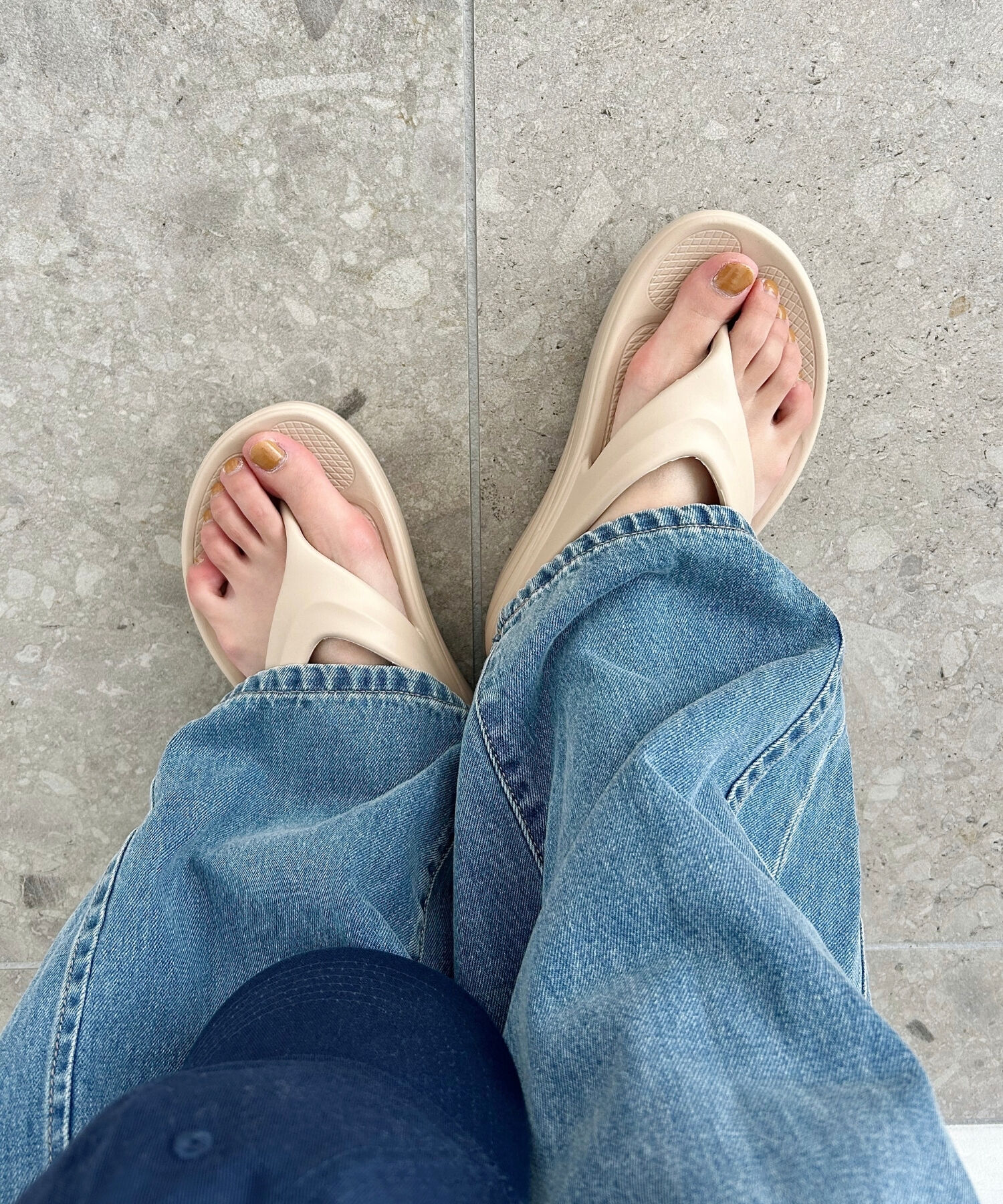 ORiental TRaffic「【リカバリーサンダル】●大人気アイテム●厚底EVAトングサンダル/OT3226 厚底 トング サンダル 」|サンダル|BEIGE