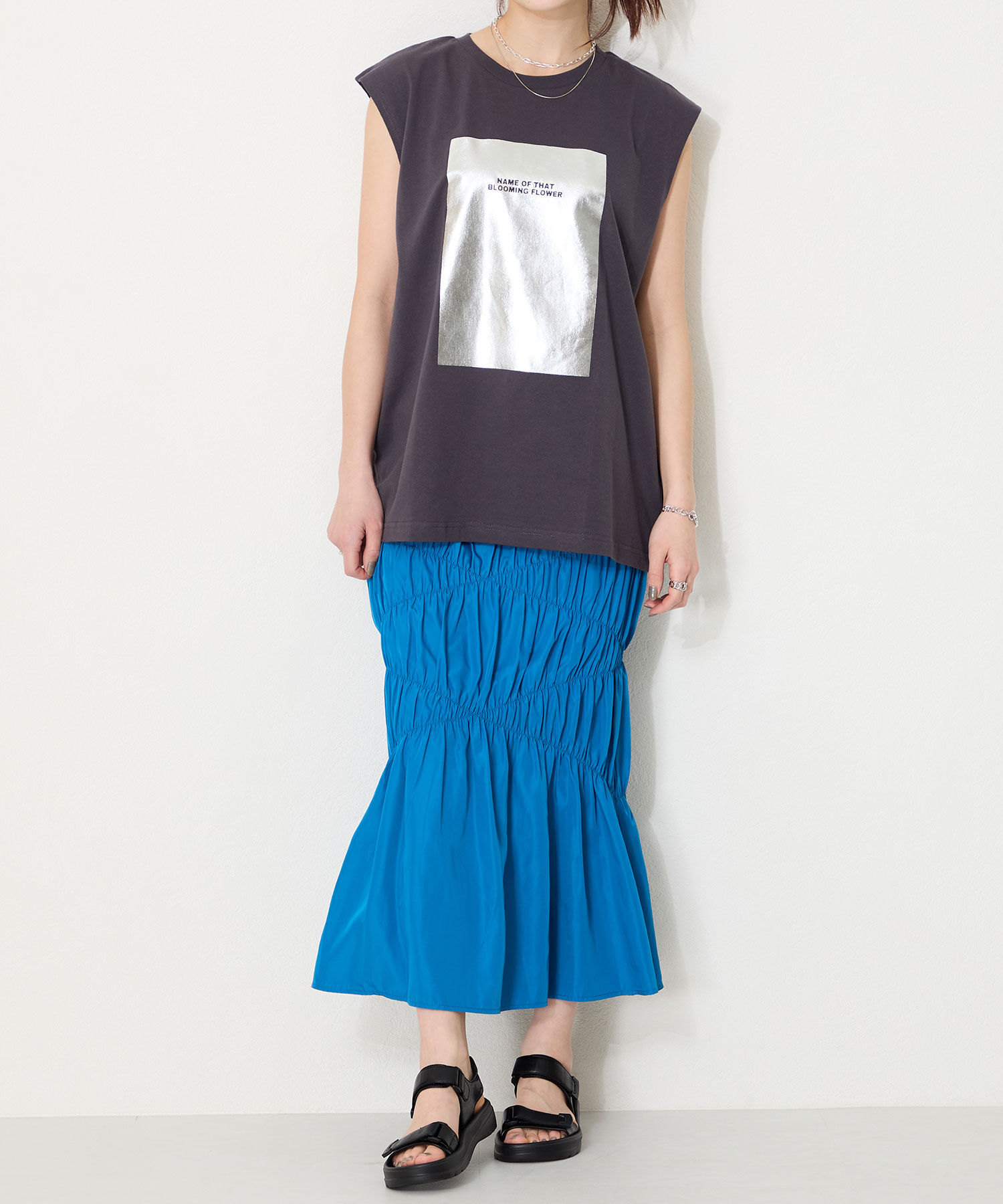 ORiental TRaffic「【Fit me サンダル】ダブル ベルト サンダル /51227 軽い 柔らかい フラット」|サンダル|