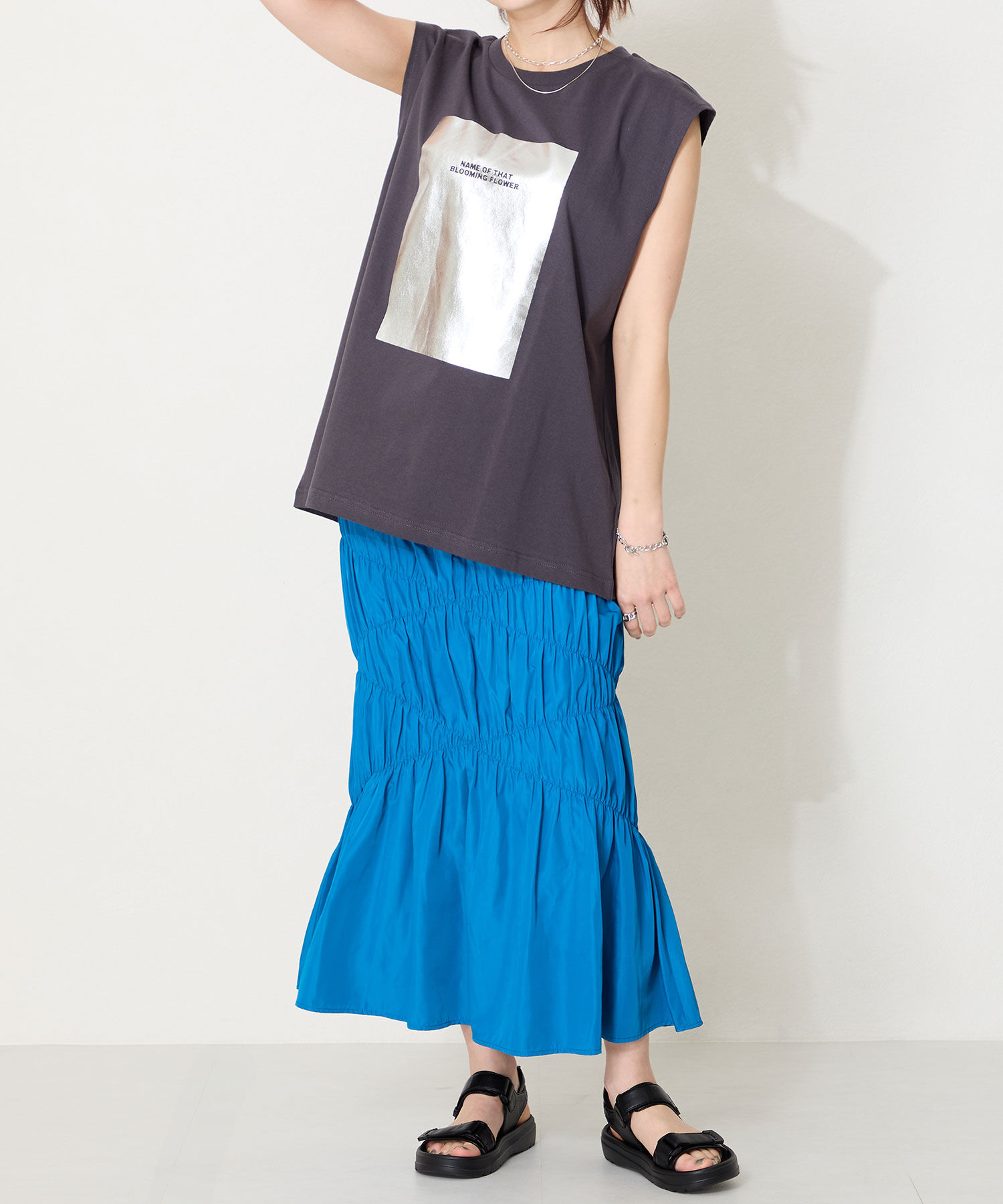 ORiental TRaffic「【Fit me サンダル】ダブル ベルト サンダル /51227 軽い 柔らかい フラット」|サンダル|