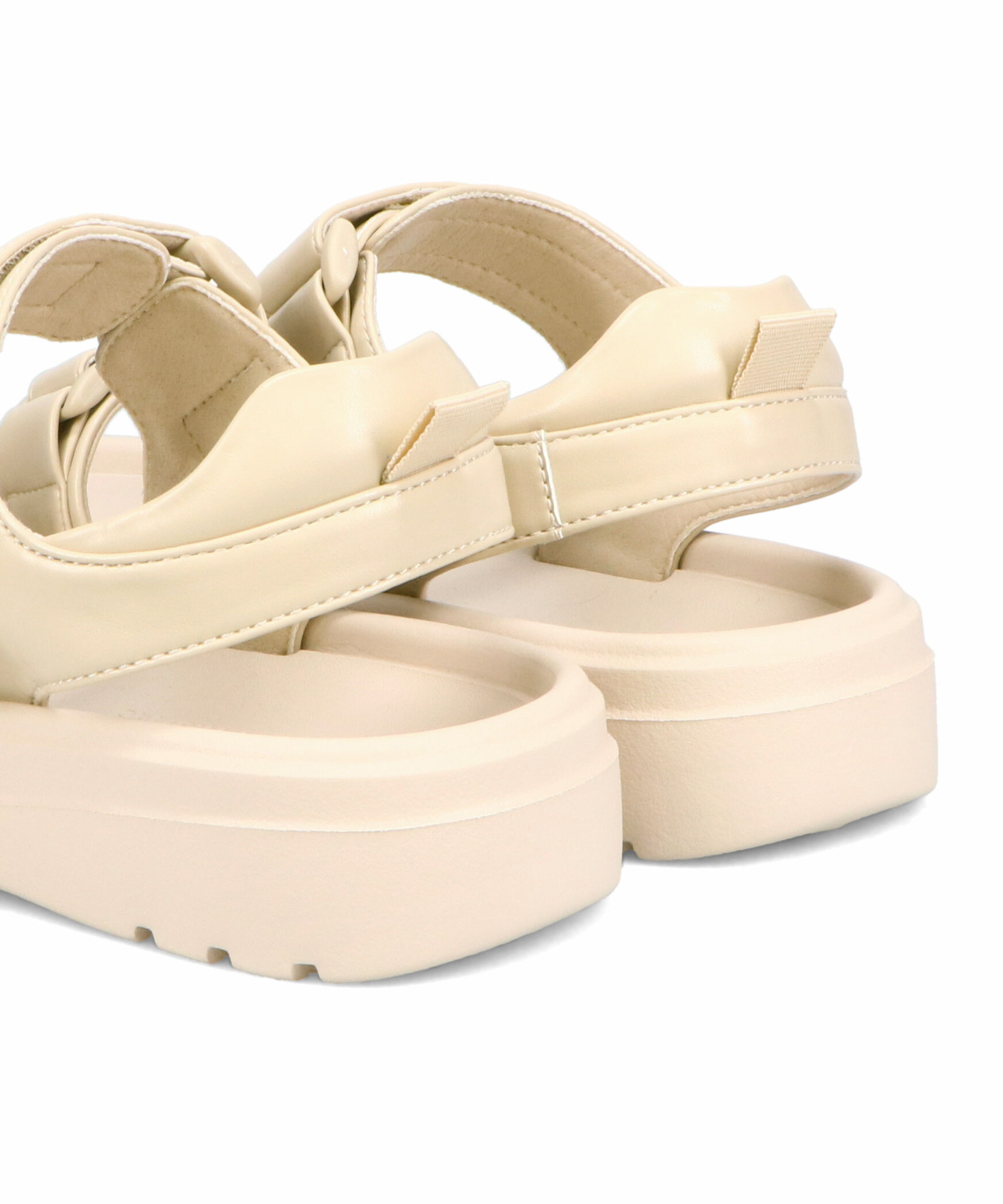 ORiental TRaffic「【Fit me サンダル】ダブル ベルト サンダル /51227 軽い 柔らかい フラット」|サンダル|