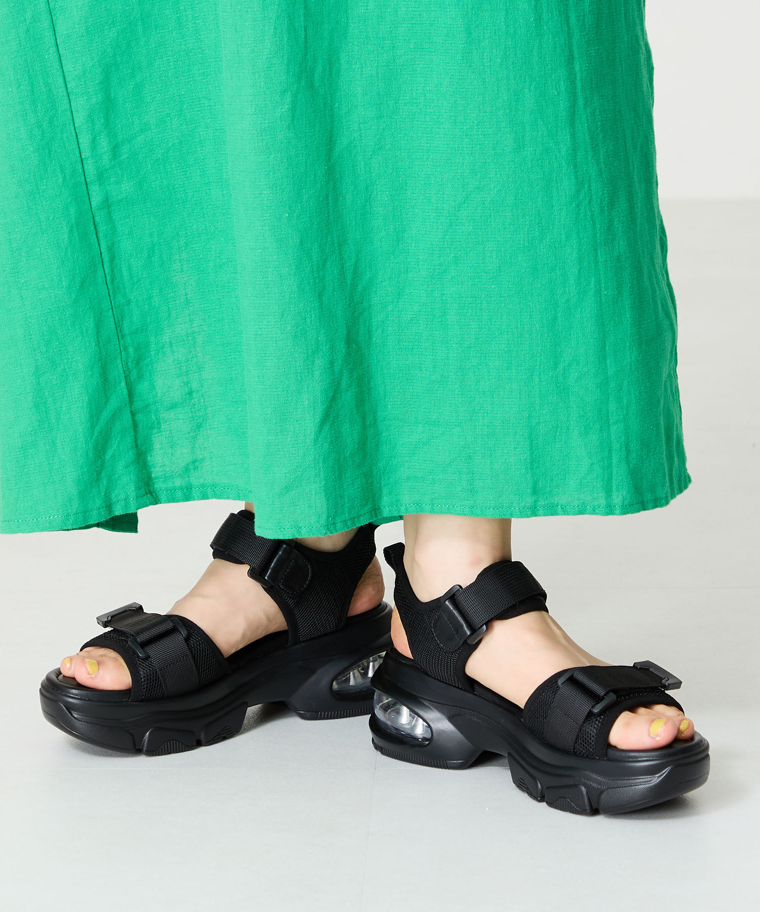 WA Oriental TRaffic「スニーカー ソール スポーツ サンダル /52218 トレンド 人気 厚底 スポサン」|サンダル|