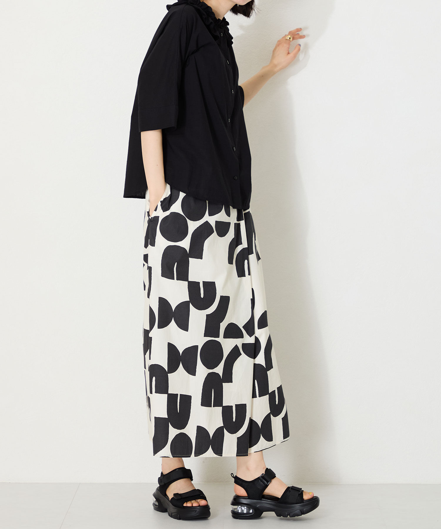 WA Oriental TRaffic「スニーカー ソール スポーツ サンダル /52218 トレンド 人気 厚底 スポサン」|サンダル|