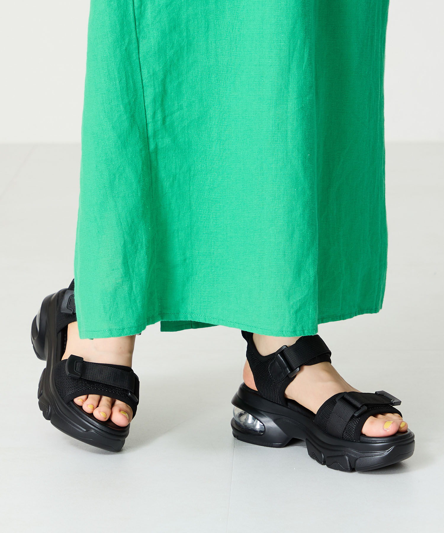 WA Oriental TRaffic「スニーカー ソール スポーツ サンダル /52218 トレンド 人気 厚底 スポサン」|サンダル|