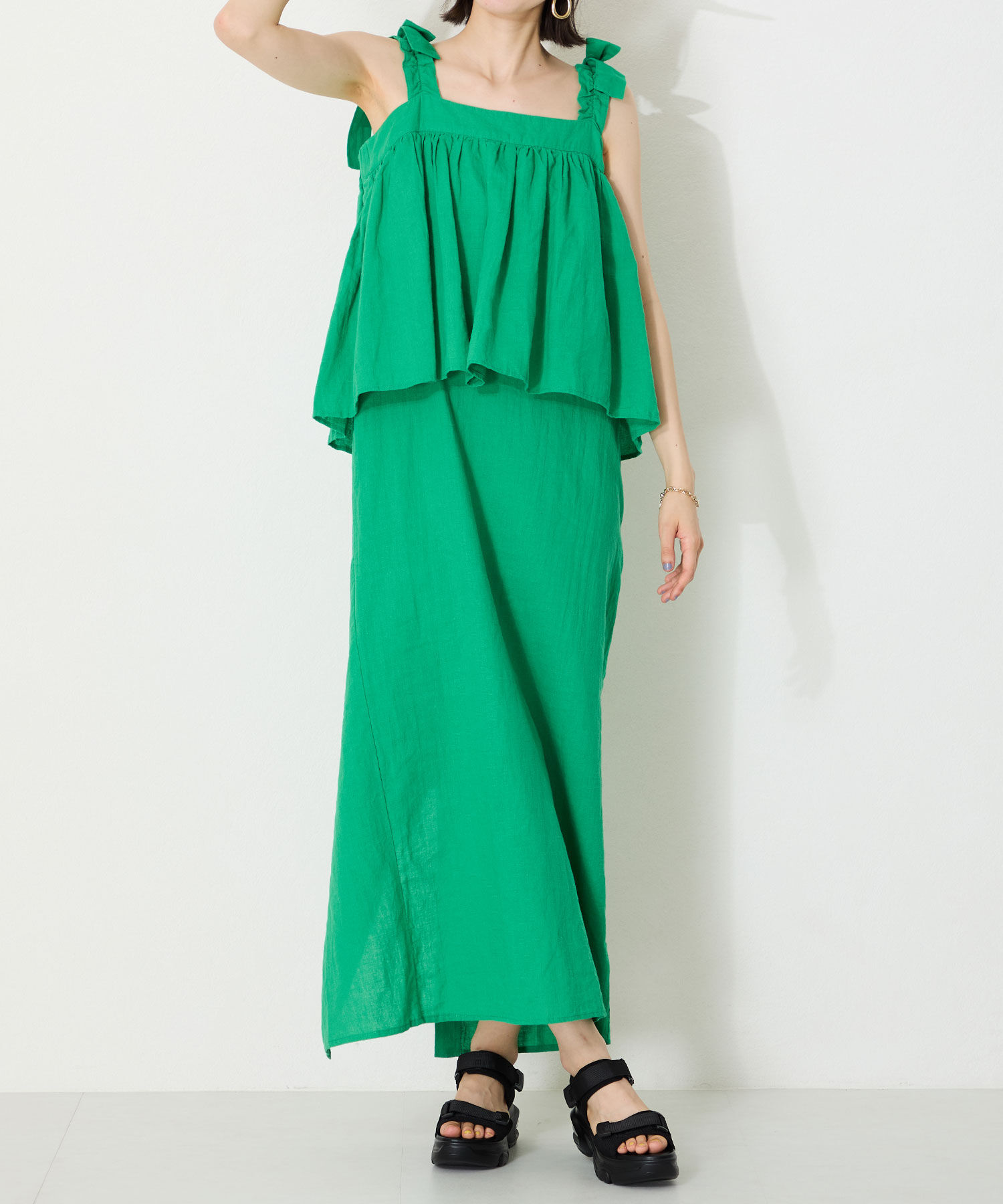 WA Oriental TRaffic「スニーカー ソール スポーツ サンダル /52218 トレンド 人気 厚底 スポサン」|サンダル|