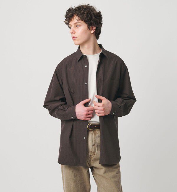 UNITED ARROWS「カリビアーナミルズ ポプリン レギュラーカラーシャツ」|シャツ・ブラウス|