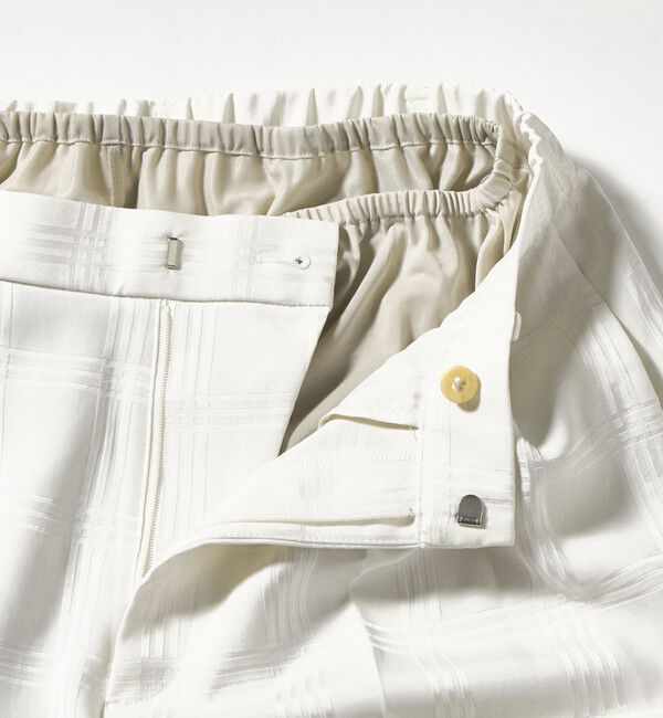 UNITED ARROWS「チェック 2タック ワイドパンツ ‐ウォッシャブル‐」|スラックス|