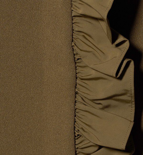 UNITED ARROWS green label relaxing「フロント フリル ニット カーディガン」|カーディガン|