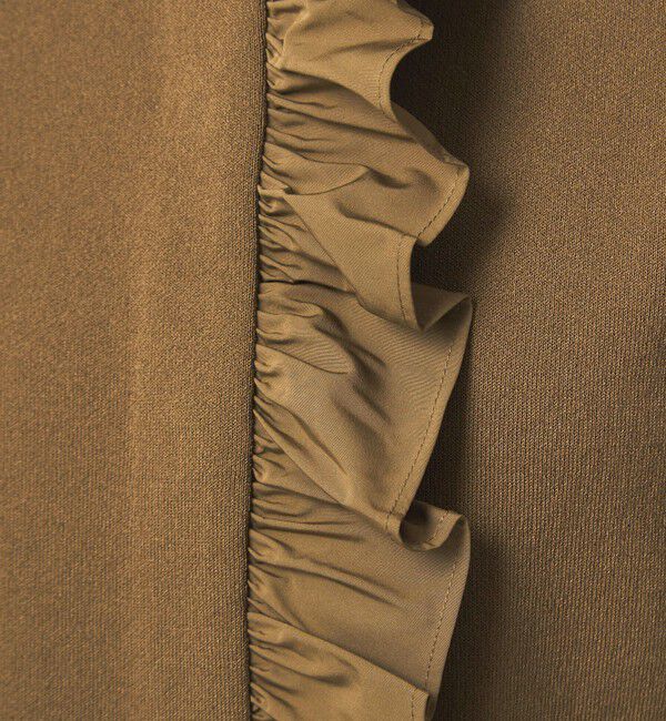 UNITED ARROWS green label relaxing「フロント フリル ニット カーディガン」|カーディガン|