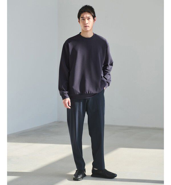 UNITED ARROWS green label relaxing「アムンゼン ツイル クルーネック ロングスリーブ カットソー -UVカット・吸水速乾・抗菌-」|Tシャツ・カットソー|