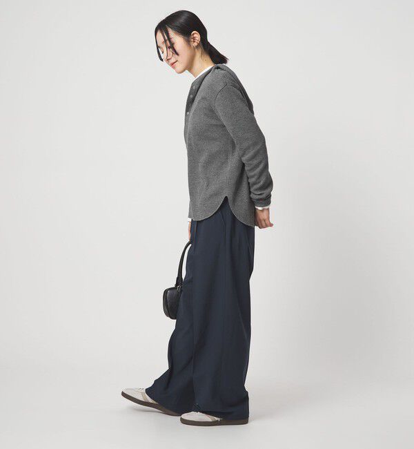 UNITED ARROWS green label relaxing「【WEB限定】＜at ease＞ワッフル フード ロングスリーブ カットソー」|Tシャツ・カットソー|