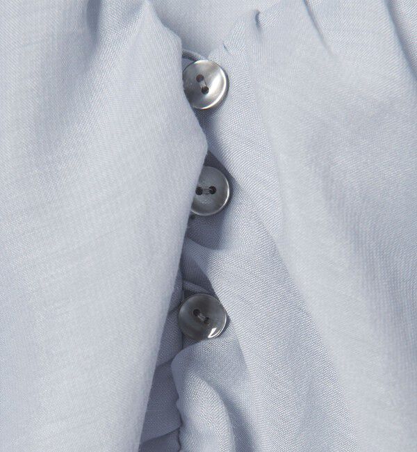 EMMEL REFINES「＜EMMEL REFINES＞EM スパンボイル フリル ブラウス」|シャツ・ブラウス|