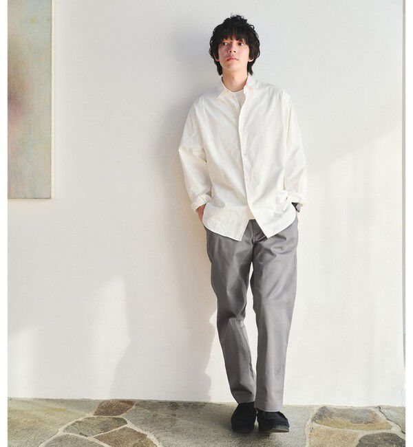 UNITED ARROWS green label relaxing「FINE BASIC スビン オックスフォード ジャストルーズ シャツ」|シャツ・ブラウス|