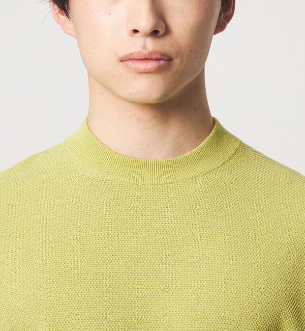 UNITED ARROWS green label relaxing「タック ピケ ビズ クルーネック ニット -ウォッシャブル-」|ニット・セーター|