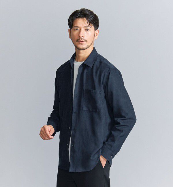 BEAUTY&YOUTH UNITED ARROWS「【WEB限定 WARDROBE SMART】スエードライク シャツ」|シャツ・ブラウス|