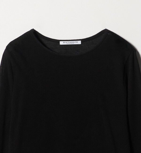 BEAUTY&YOUTH UNITED ARROWS「ハイツイストコットン シアークレープ ロングスリーブTシャツ」|Tシャツ・カットソー|