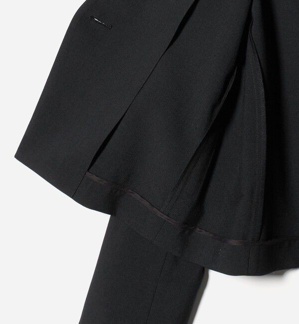 BEAUTY&YOUTH UNITED ARROWS「ポリエステルブレンド カラーレス ショートジャケット」|ノーカラージャケット|